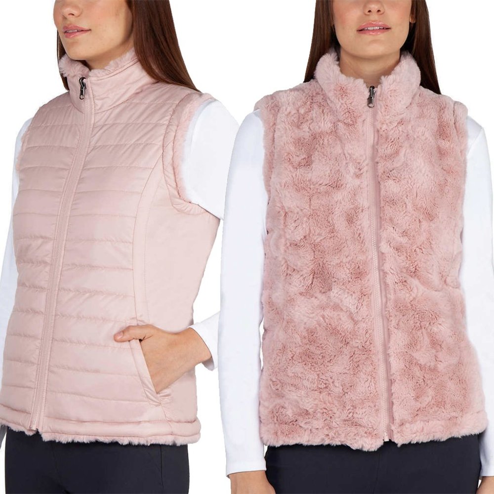 New!!! Nicole Miller Ladies' Reversible Vest Blush